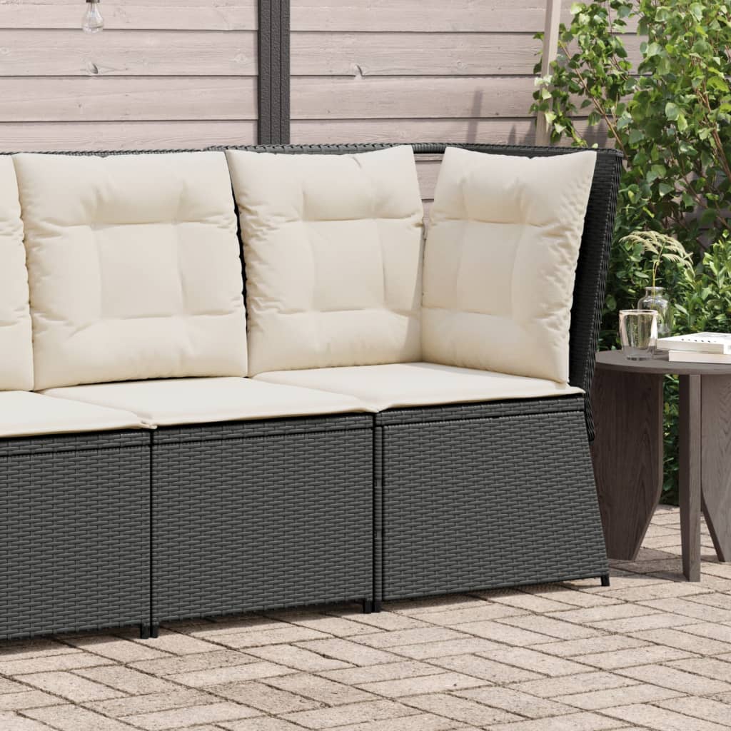 Gartensessel Mit Kissen 2 Stk. Verstellbar Poly Rattan