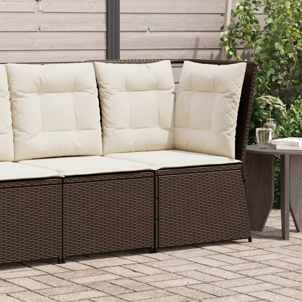 Gartensessel Mit Kissen 2 Stk. Verstellbar Poly Rattan