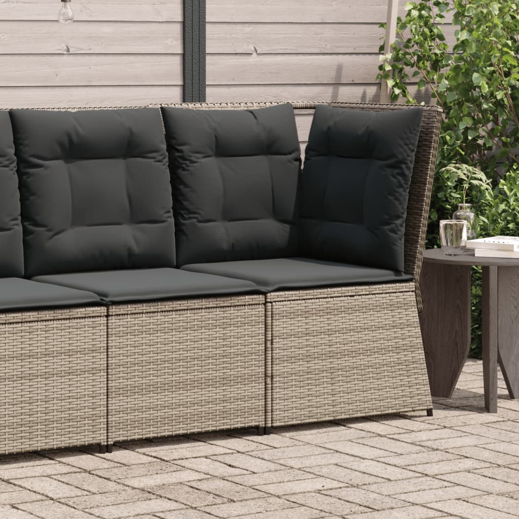 Gartensessel Mit Kissen 2 Stk. Verstellbar Poly Rattan