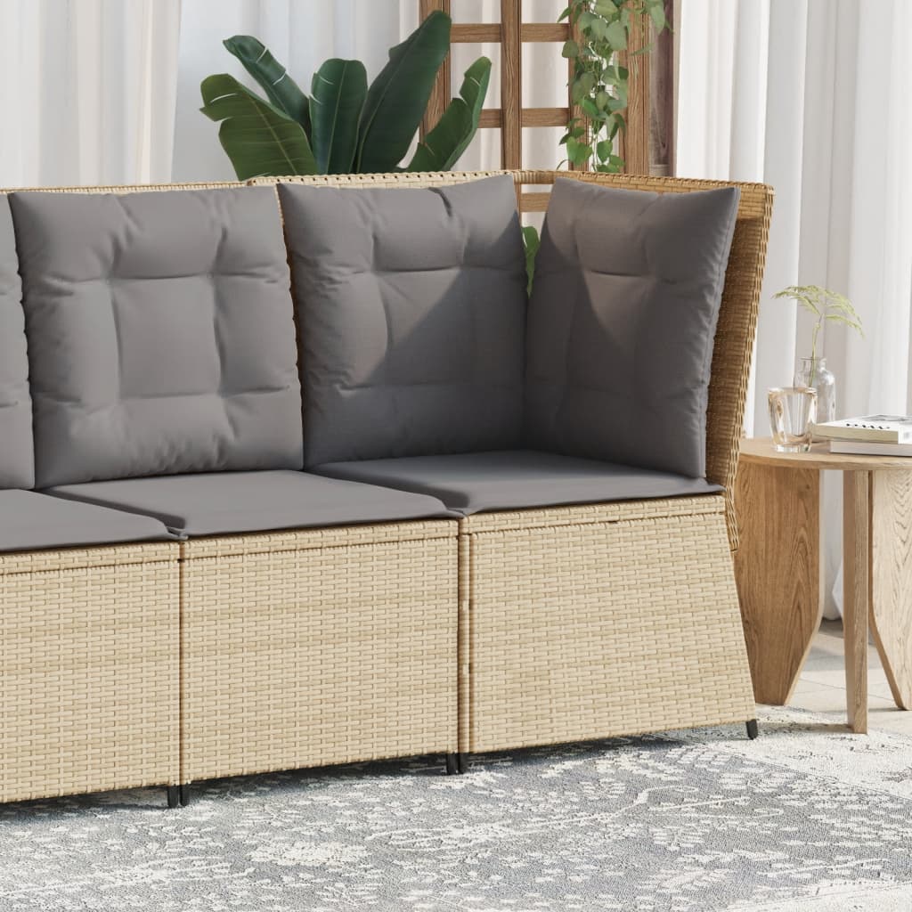 Gartensessel Mit Kissen 2 Stk. Verstellbar Poly Rattan