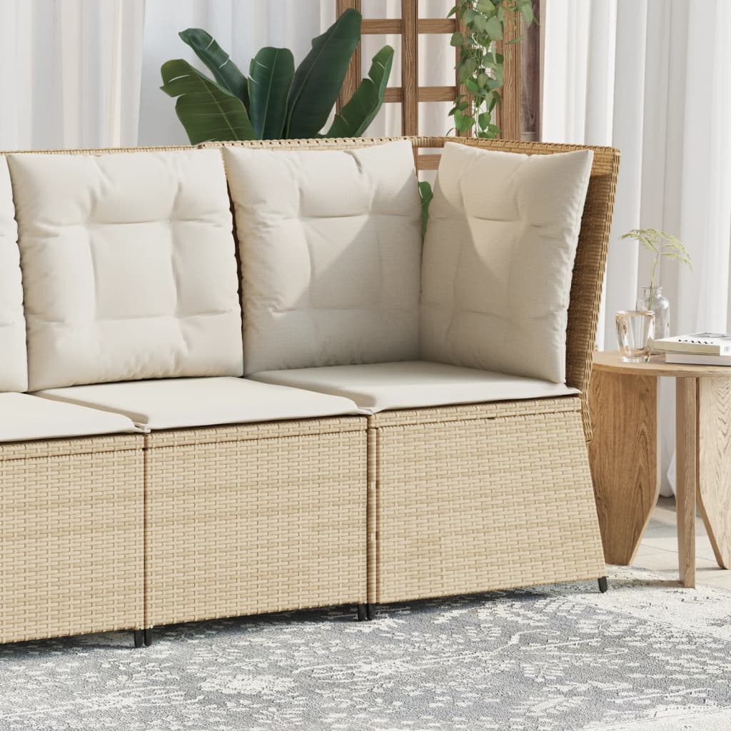 Gartensessel Mit Kissen 2 Stk. Verstellbar Poly Rattan
