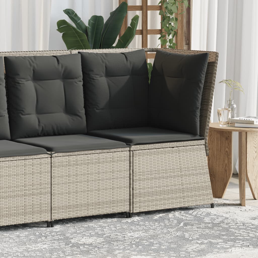 Gartensessel Mit Kissen 2 Stk. Verstellbar Poly Rattan
