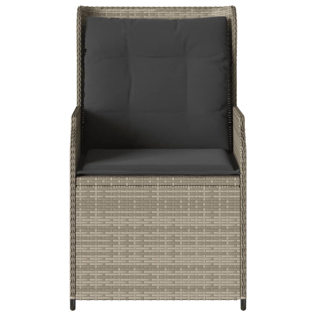 Gartensessel Mit Kissen 2 Stk. Verstellbar Poly Rattan