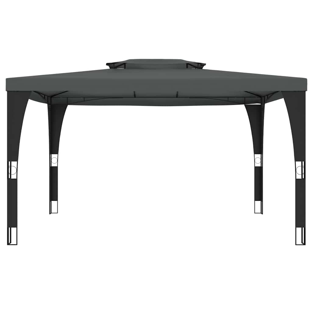 Pavillon Mit Doppeldach 3,98X2,98 M Stahl
