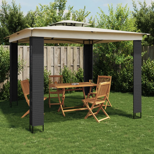 Pavillon Mit Doppeldach 2,94X2,94 M Stahl