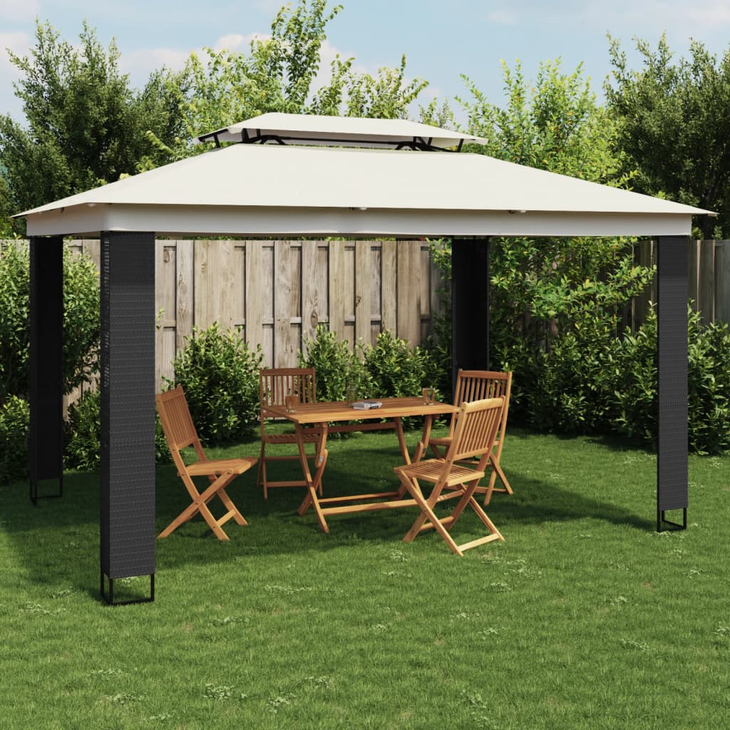 Pavillon Mit Doppeldach 2,94X2,94 M Stahl