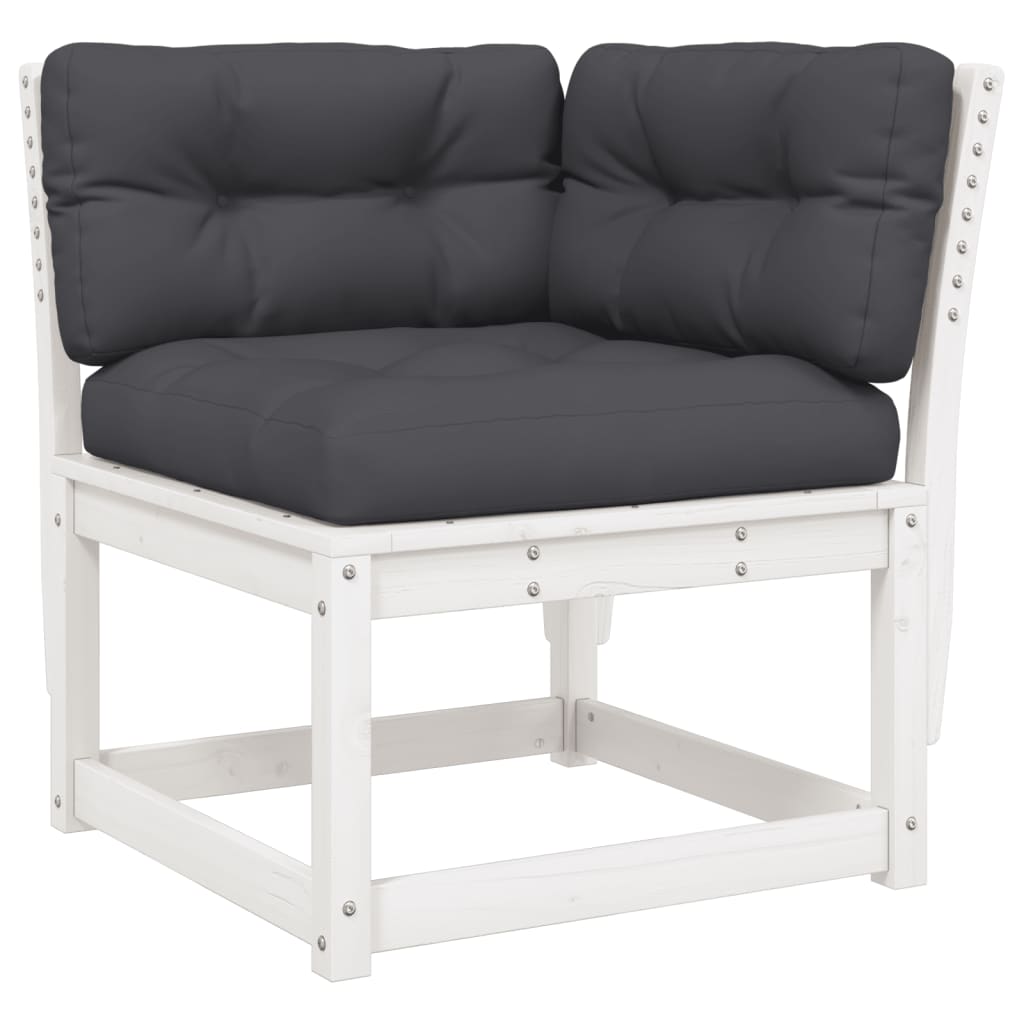 7-Tlg. Garten-Lounge-Set Mit Kissen Massivholz Kiefer
