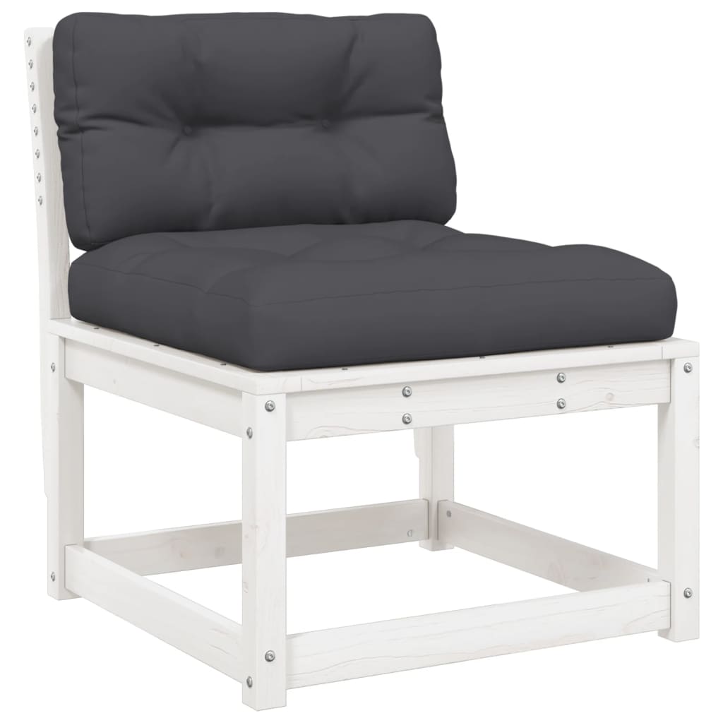 7-Tlg. Garten-Lounge-Set Mit Kissen Massivholz Kiefer
