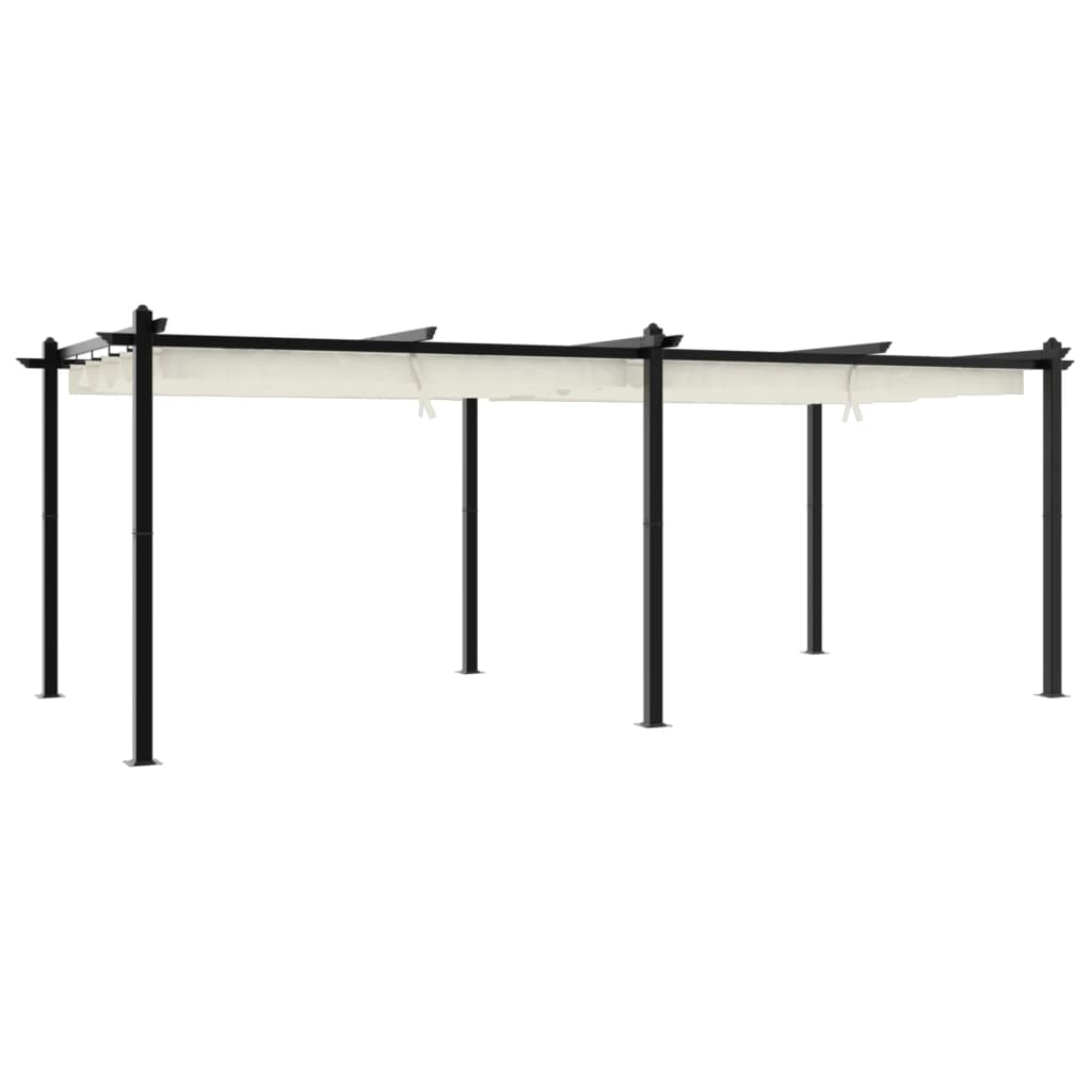Gartenpavillon Mit Ausziehbarem Dach 3X6 M Aluminium