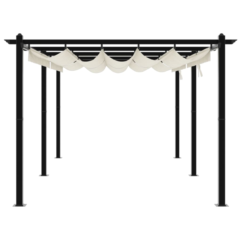 Gartenpavillon Mit Ausziehbarem Dach 3X6 M Aluminium