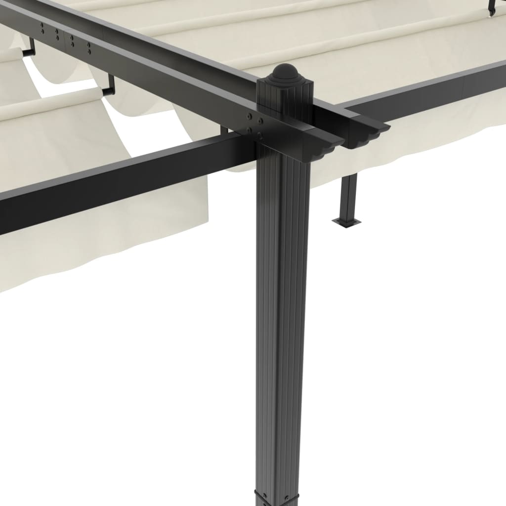 Gartenpavillon Mit Ausziehbarem Dach 3X6 M Aluminium