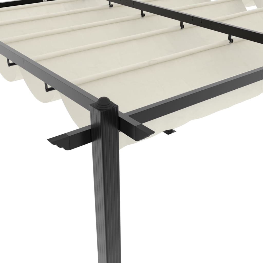 Gartenpavillon Mit Ausziehbarem Dach 3X6 M Aluminium