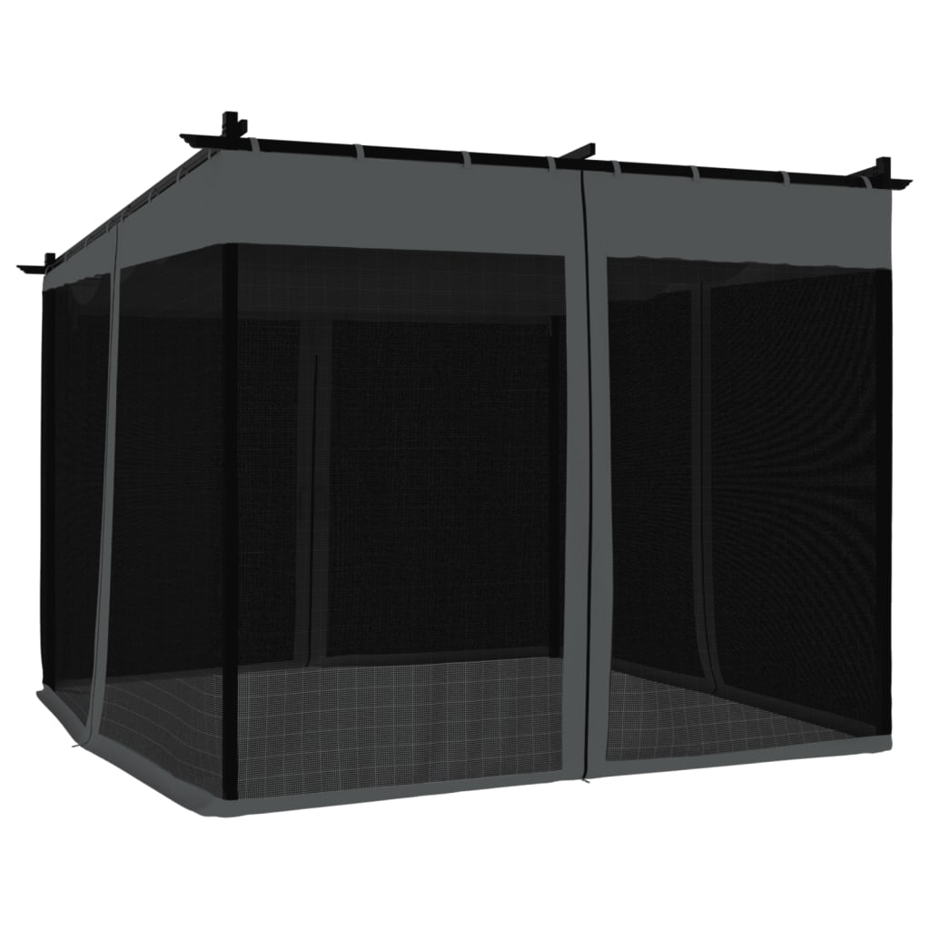 Pavillon Wänden Stahl Anthrazit