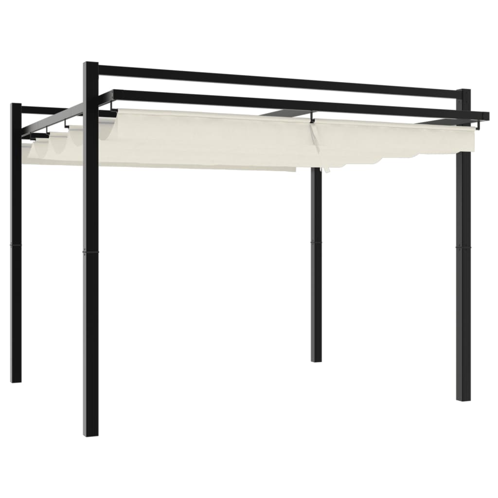 Gartenpavillon Mit Ausziehbarem Dach 3X3 M Aluminium