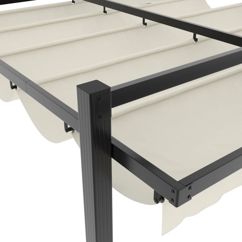 Gartenpavillon Mit Ausziehbarem Dach 3X3 M Aluminium