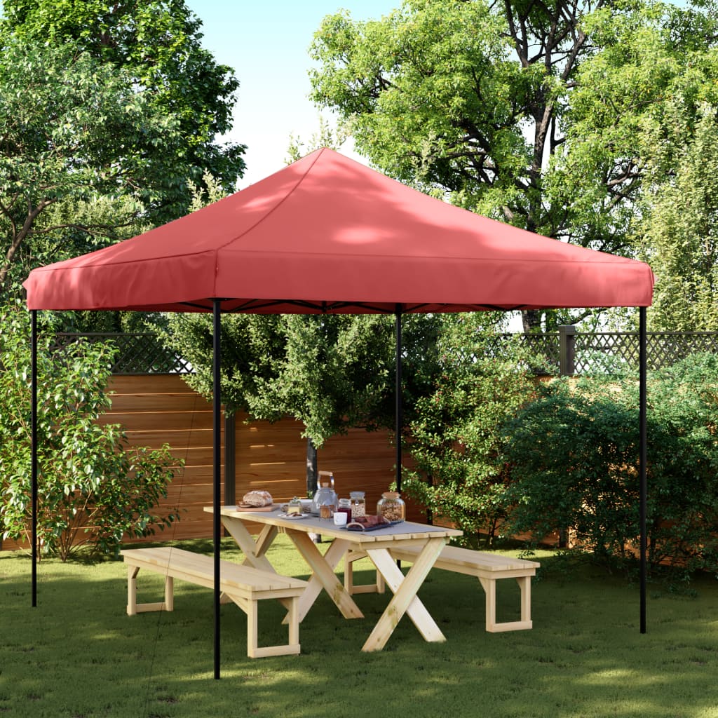 Partyzelt Faltbar Pop-Up 292X292X315 Cm Burgunderrot