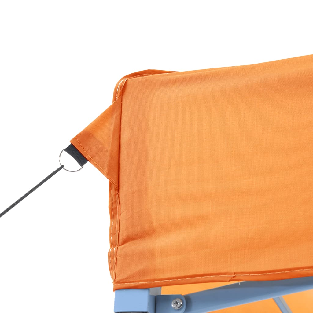Partyzelt Faltbar Pop-Up Mit 2 Seitenteilen Orange