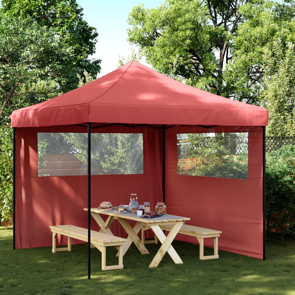 Partyzelt Faltbar Pop-Up 292X292X315 Cm Burgunderrot