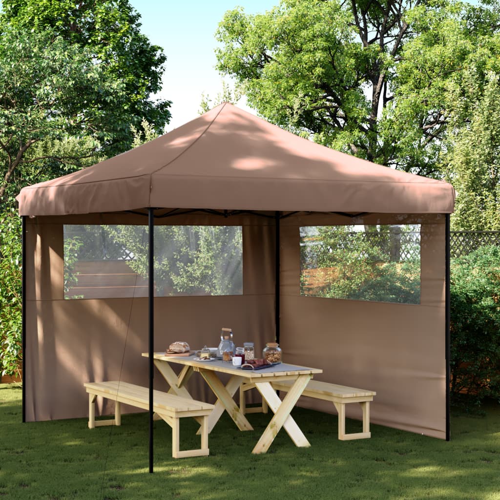 Partyzelt Faltbar Pop-Up 292X292X315 Cm Braun