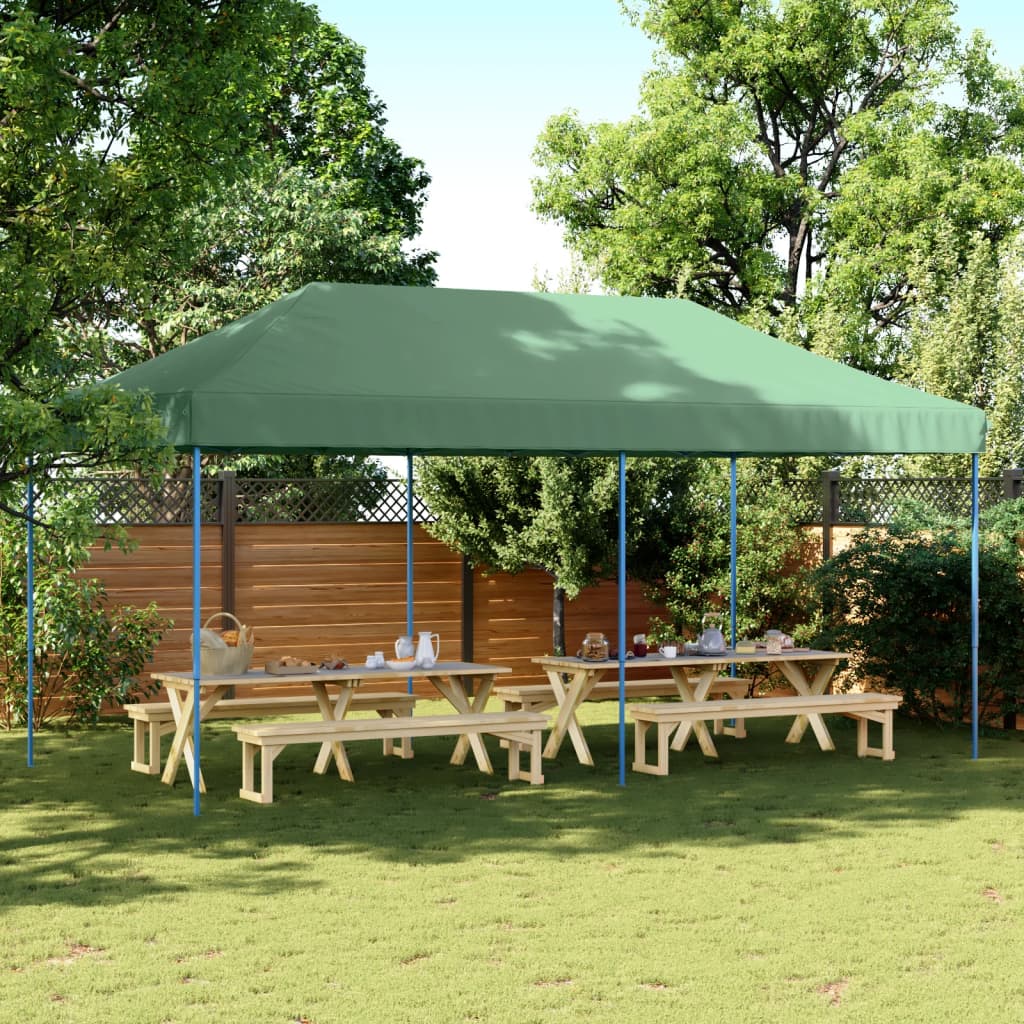 Partyzelt Faltbar Pop-Up 580X292X315 Cm Grün