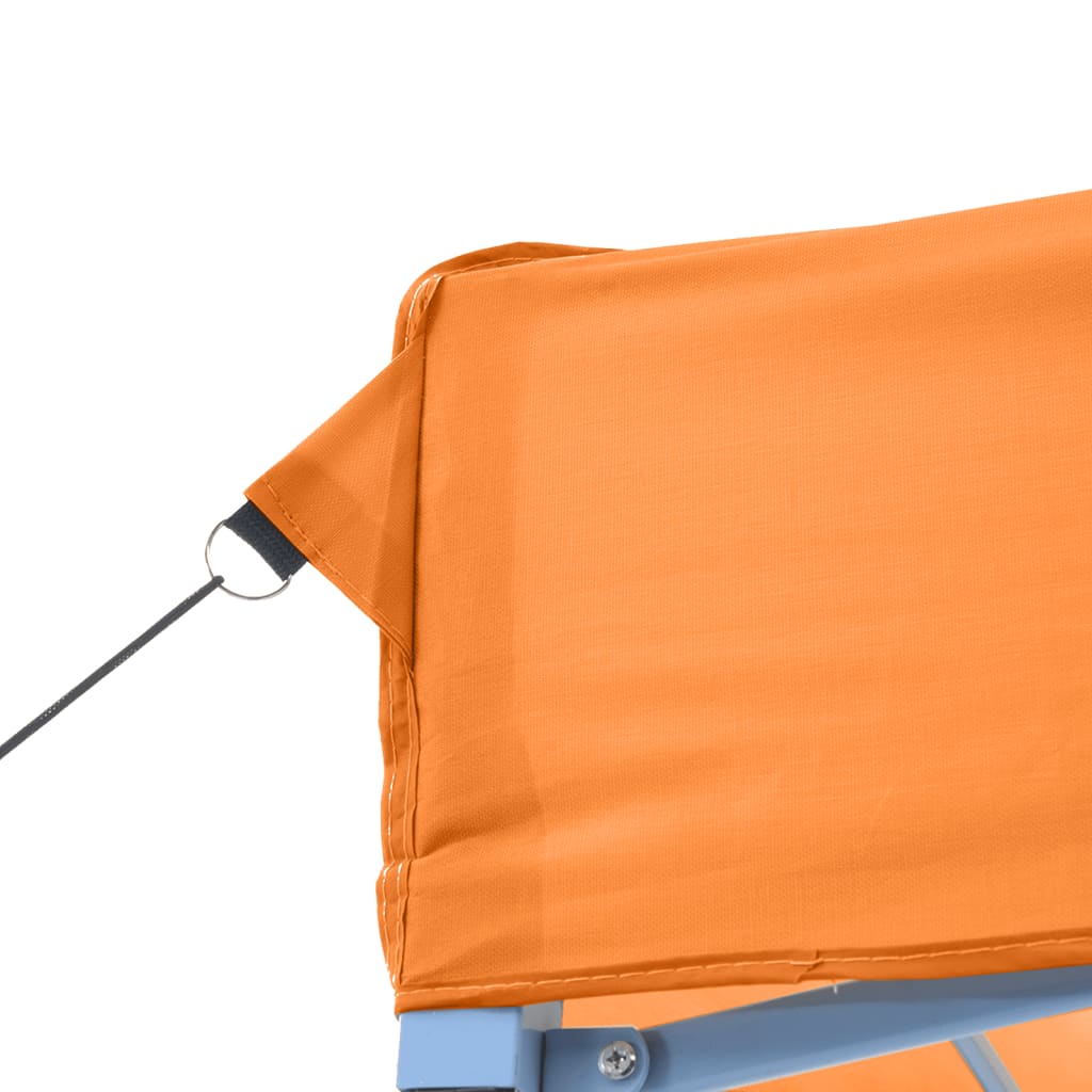 Partyzelt Faltbar Pop-Up Mit 3 Seitenteilen Orange