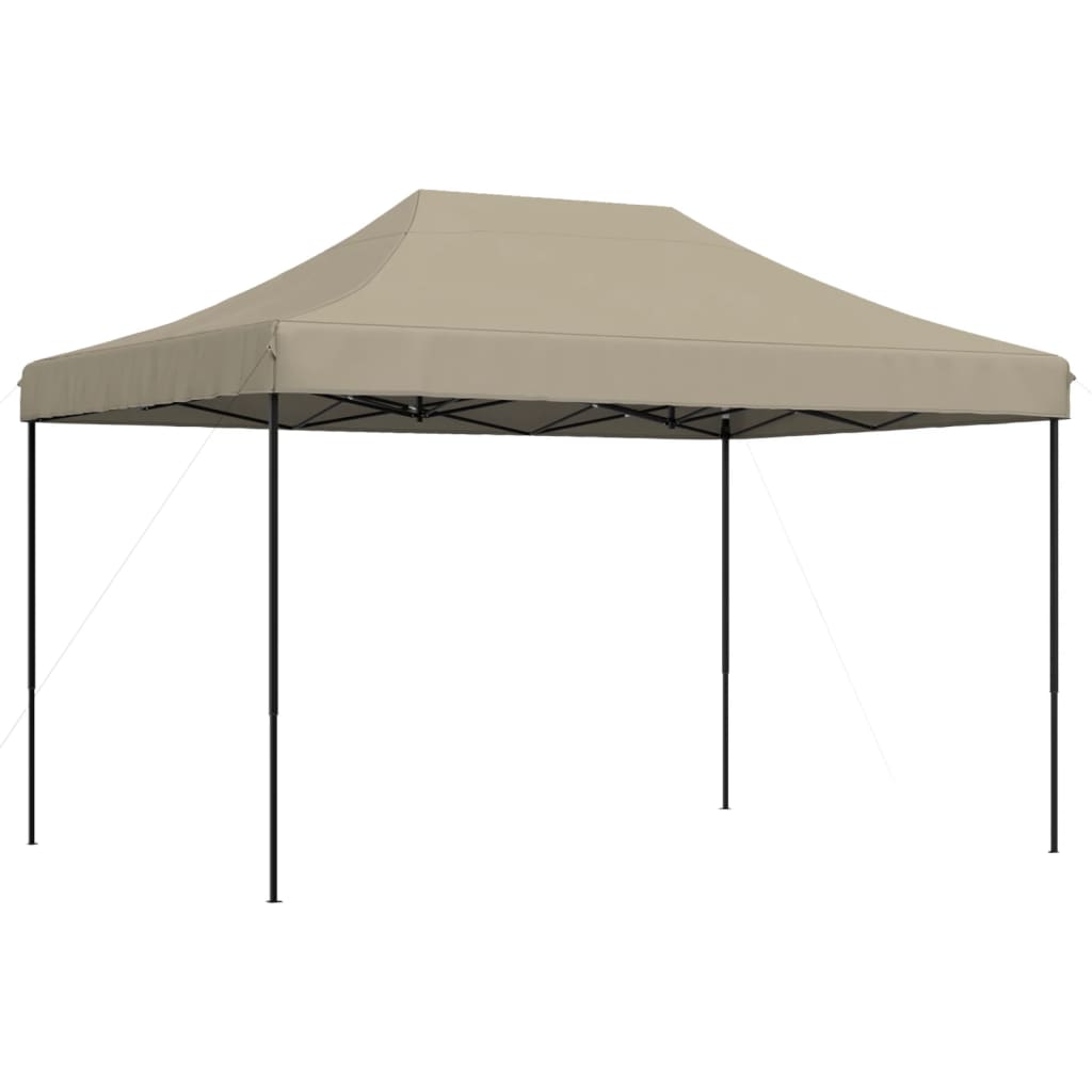 Partyzelt Faltbar Pop-Up 410X279X315 Cm Taupe