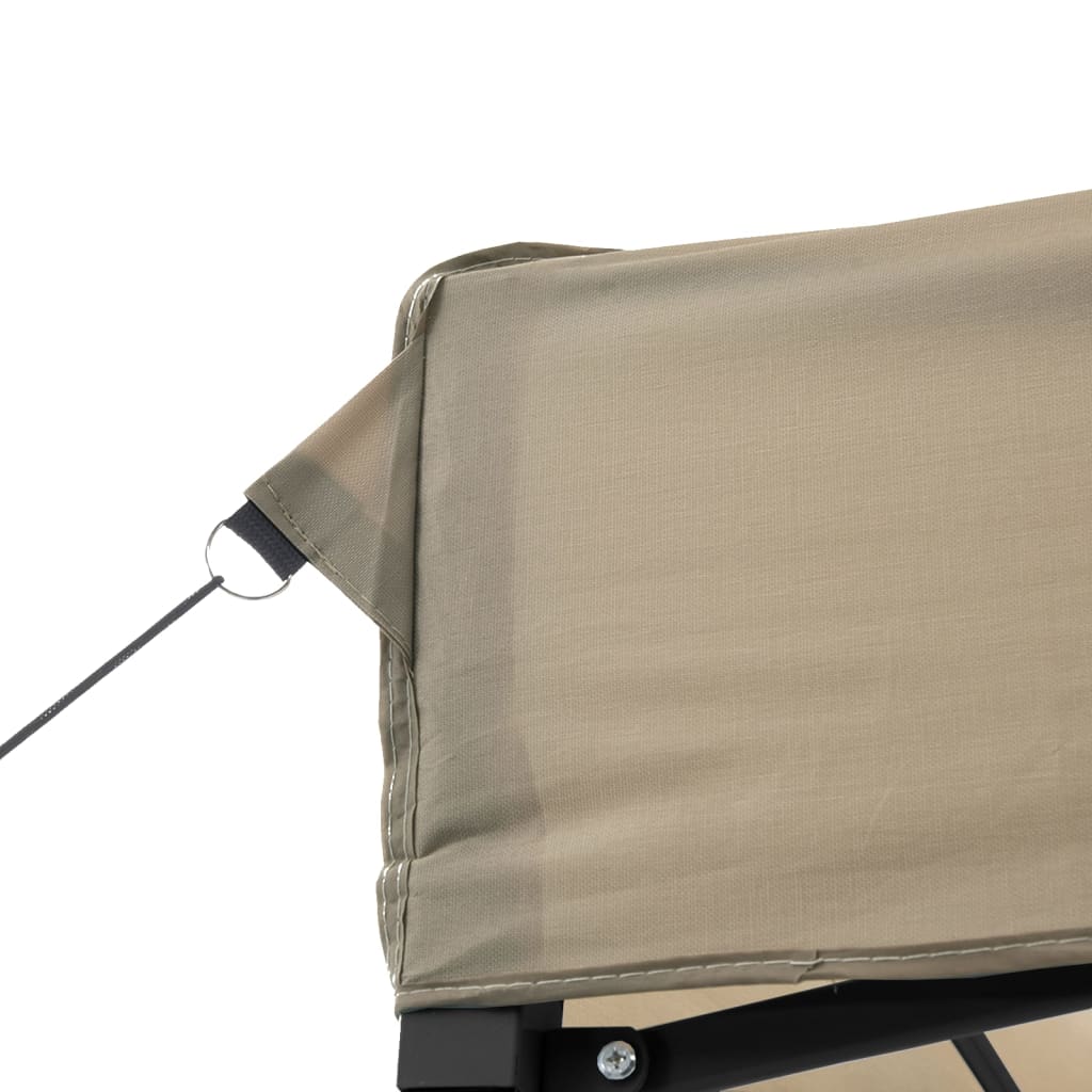 Partyzelt Faltbar Pop-Up 410X279X315 Cm Taupe
