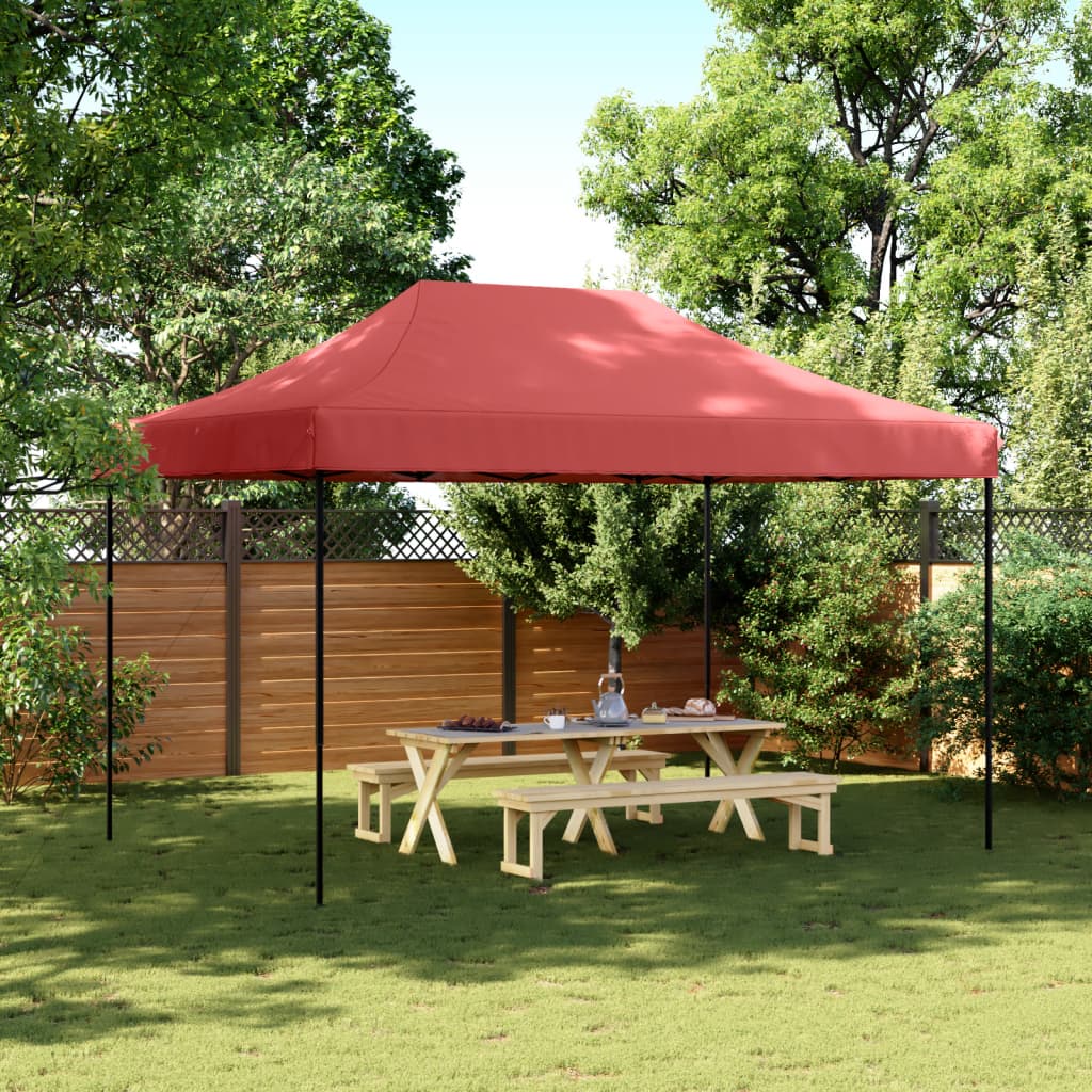 Partyzelt Faltbar Pop-Up 410X279X315 Cm Burgunderrot