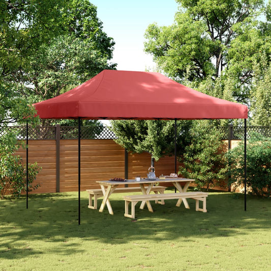 Partyzelt Faltbar Pop-Up 410X279X315 Cm Burgunderrot