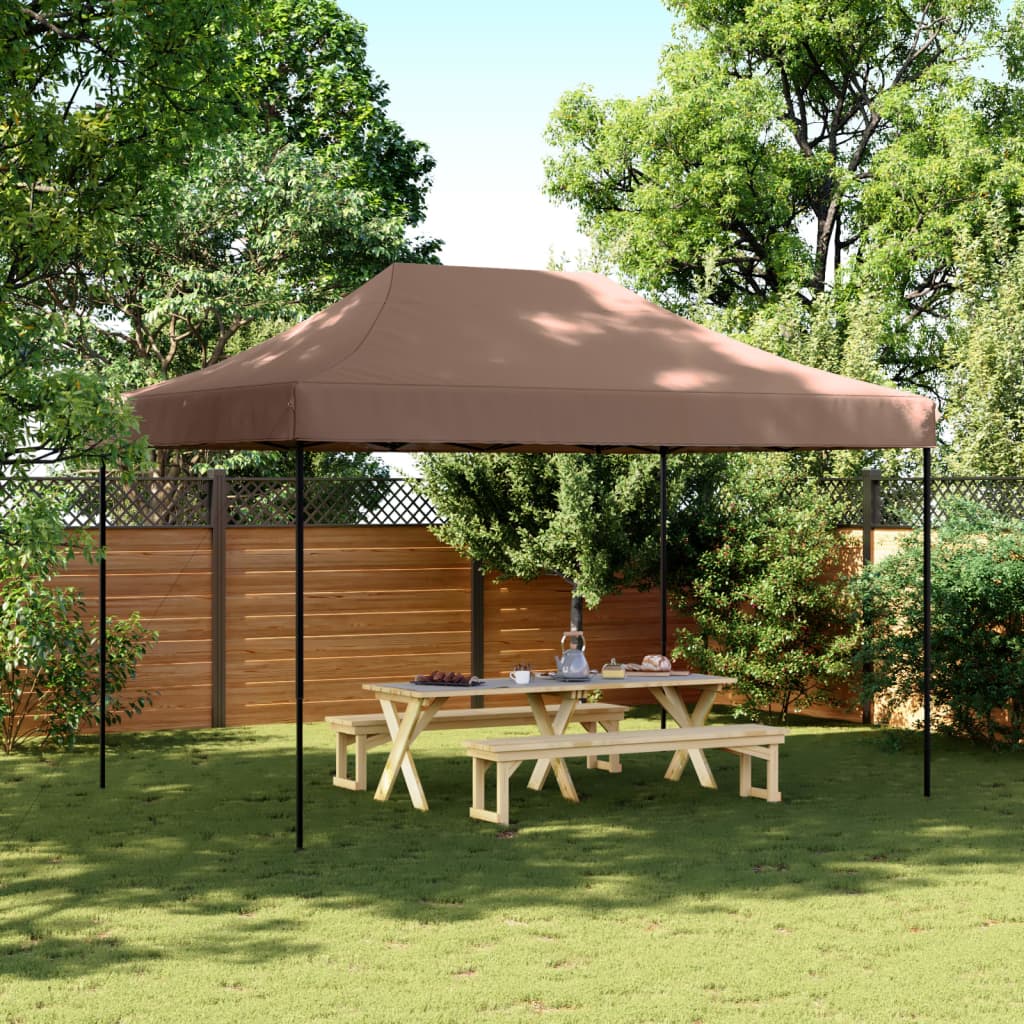 Partyzelt Faltbar Pop-Up 410X279X315 Cm Braun