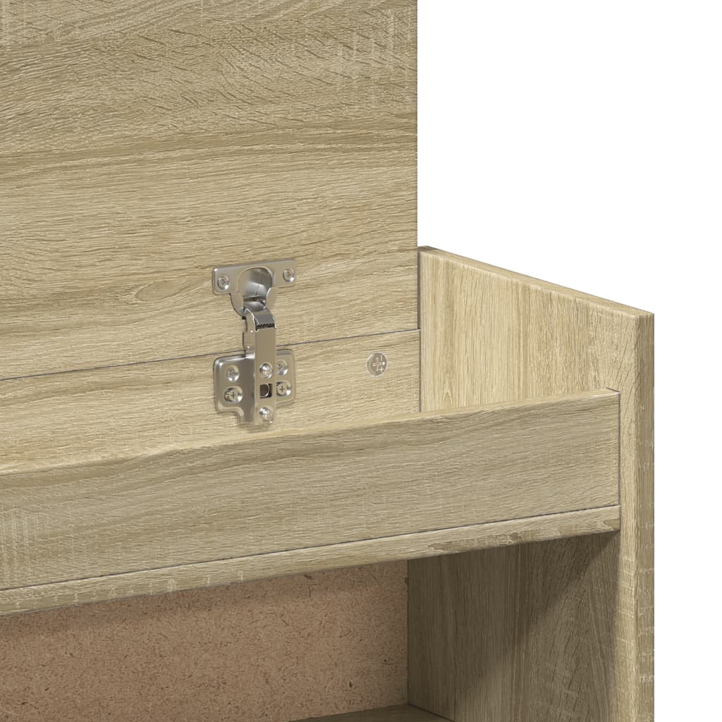 Schuhschrank Sonoma-Eiche 100,5X28X100 Cm Holzwerkstoff Sonoma Eiche