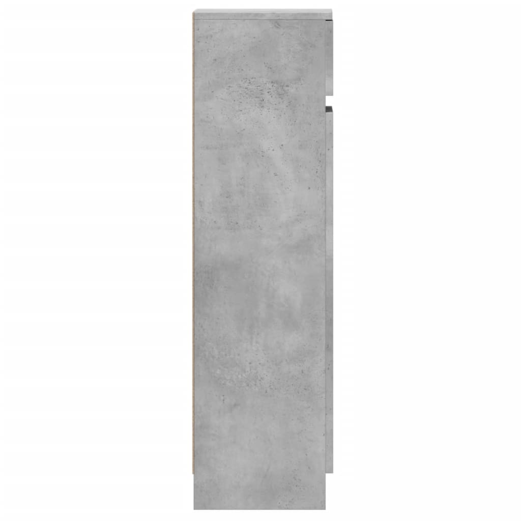 Schuhschrank 100,5X28X100 Cm Holzwerkstoff Betongrau