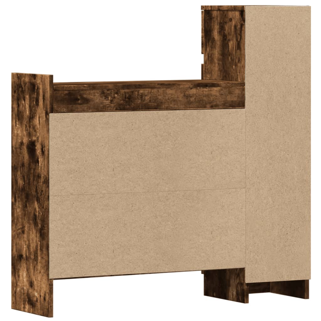 Schuhschrank 100,5X28X100 Cm Holzwerkstoff Räuchereiche