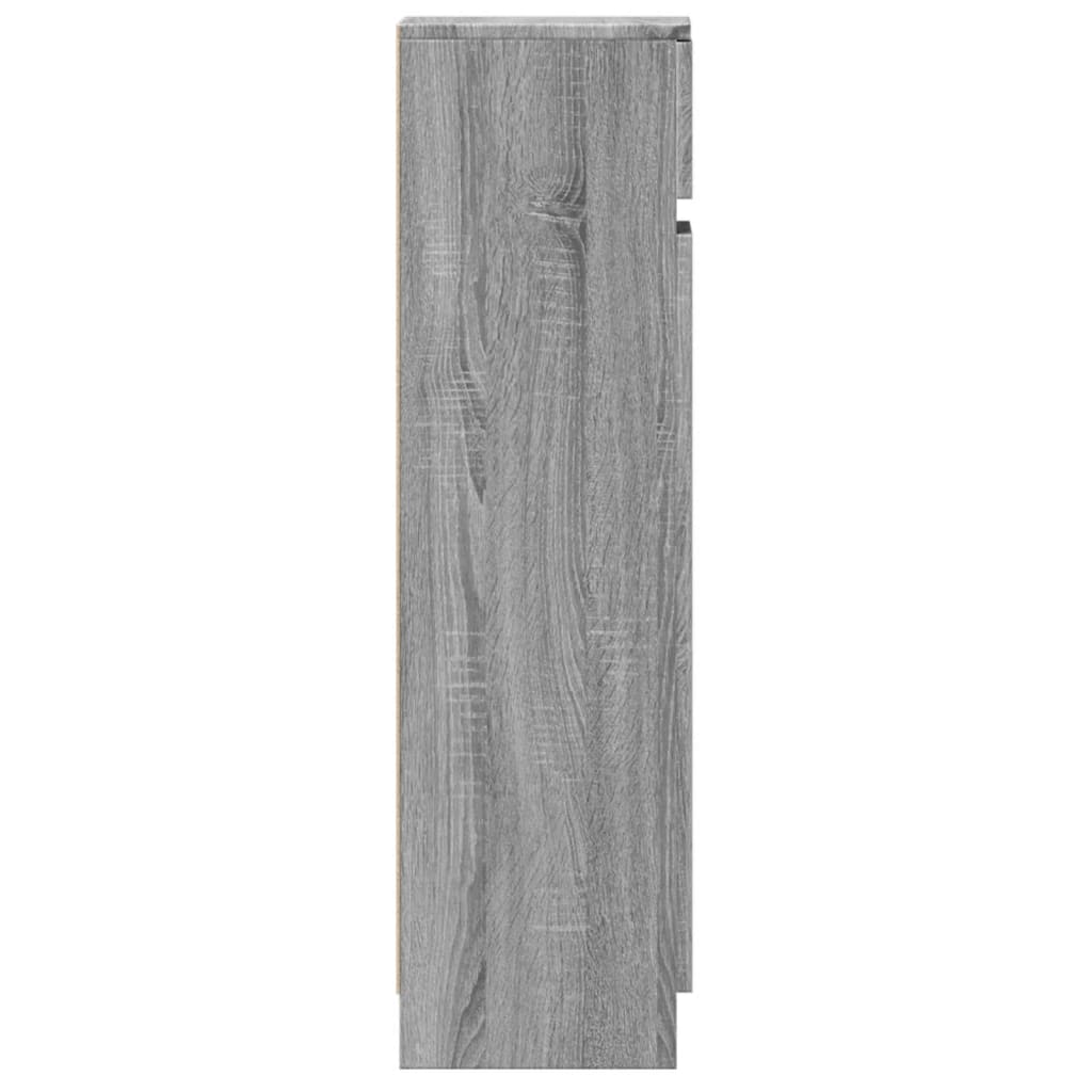 Schuhschrank 100,5X28X100 Cm Holzwerkstoff Grau Sonoma