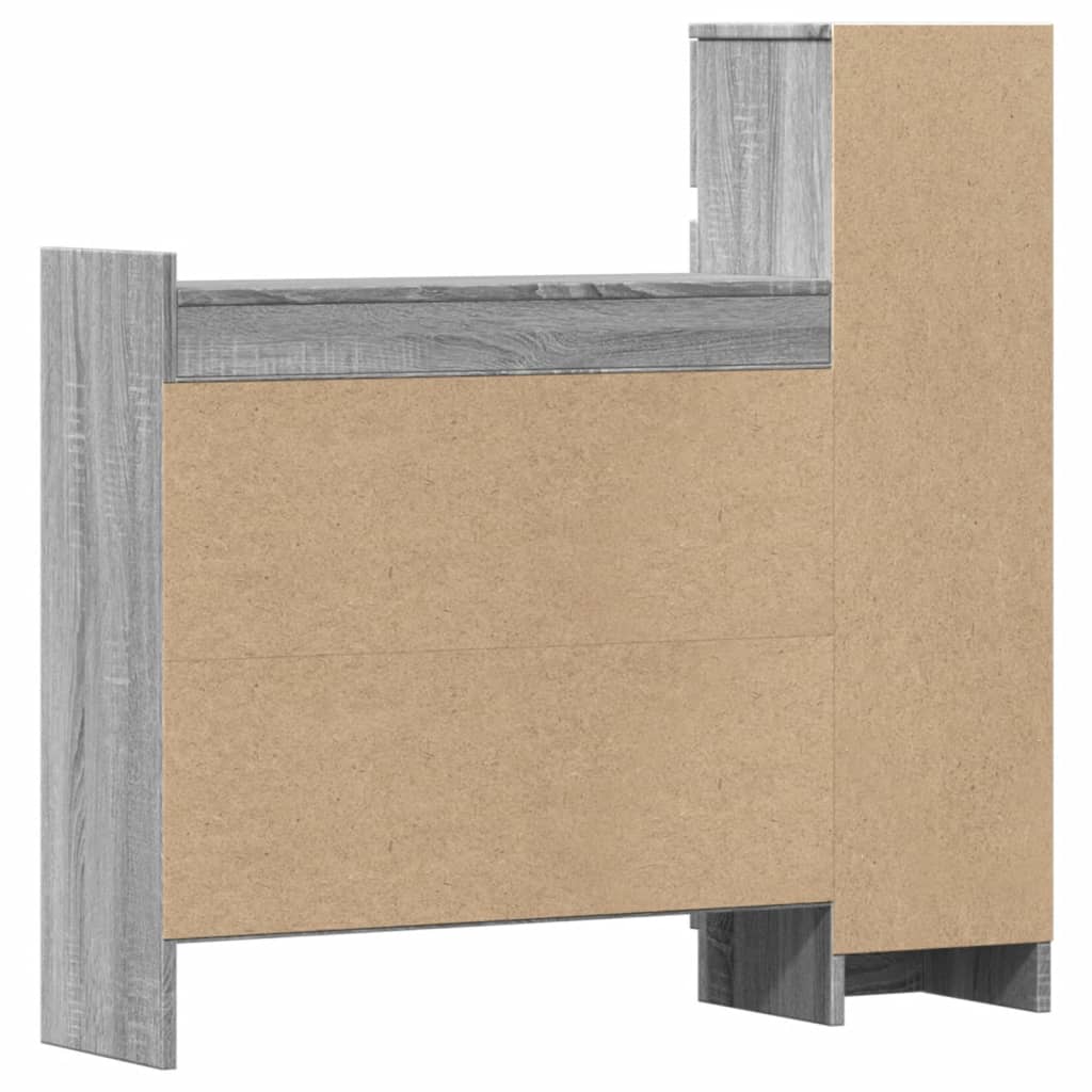 Schuhschrank 100,5X28X100 Cm Holzwerkstoff Grau Sonoma