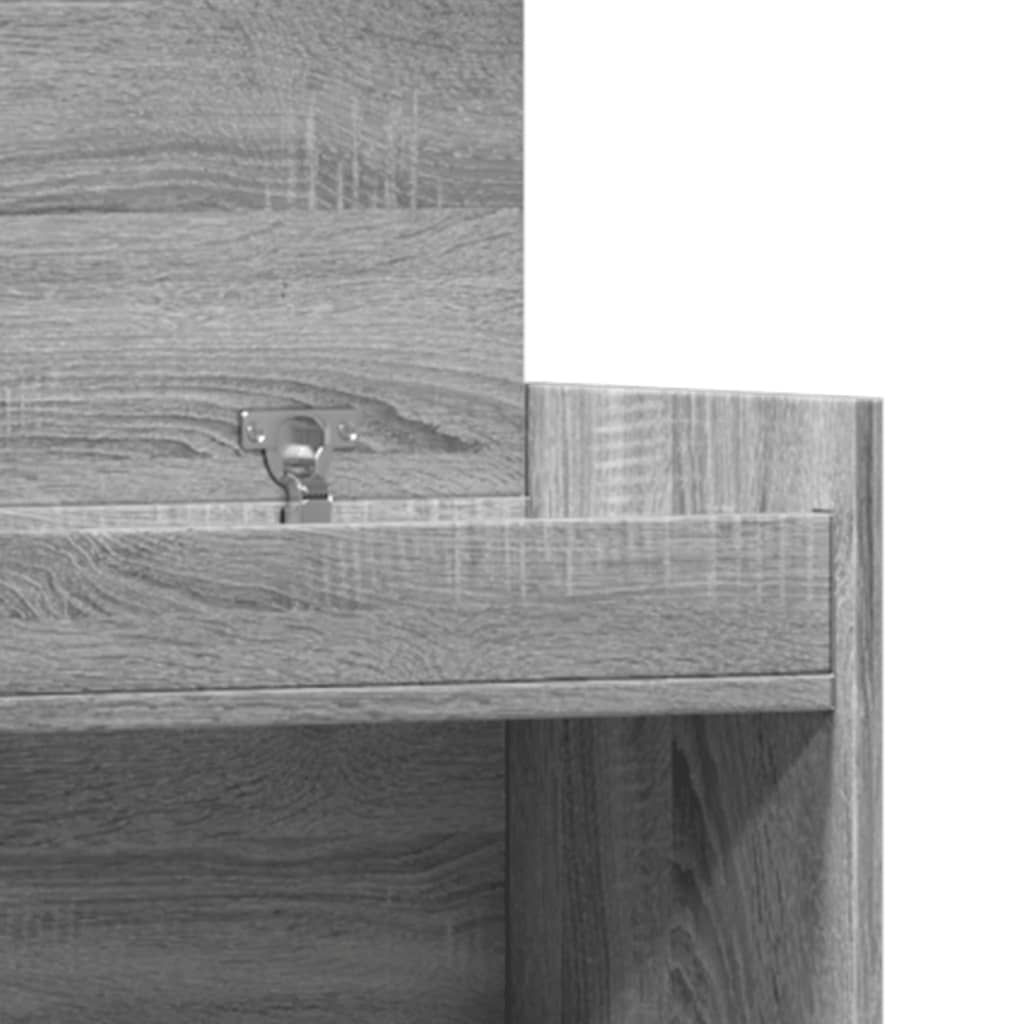 Schuhschrank 100,5X28X100 Cm Holzwerkstoff Grau Sonoma