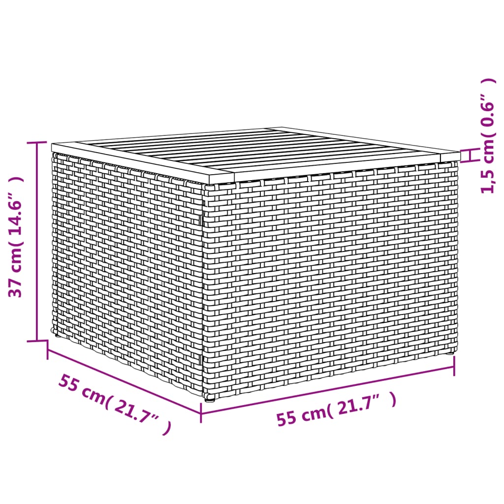 6-Tlg. Garten-Sofagarnitur Mit Kissen Poly Rattan