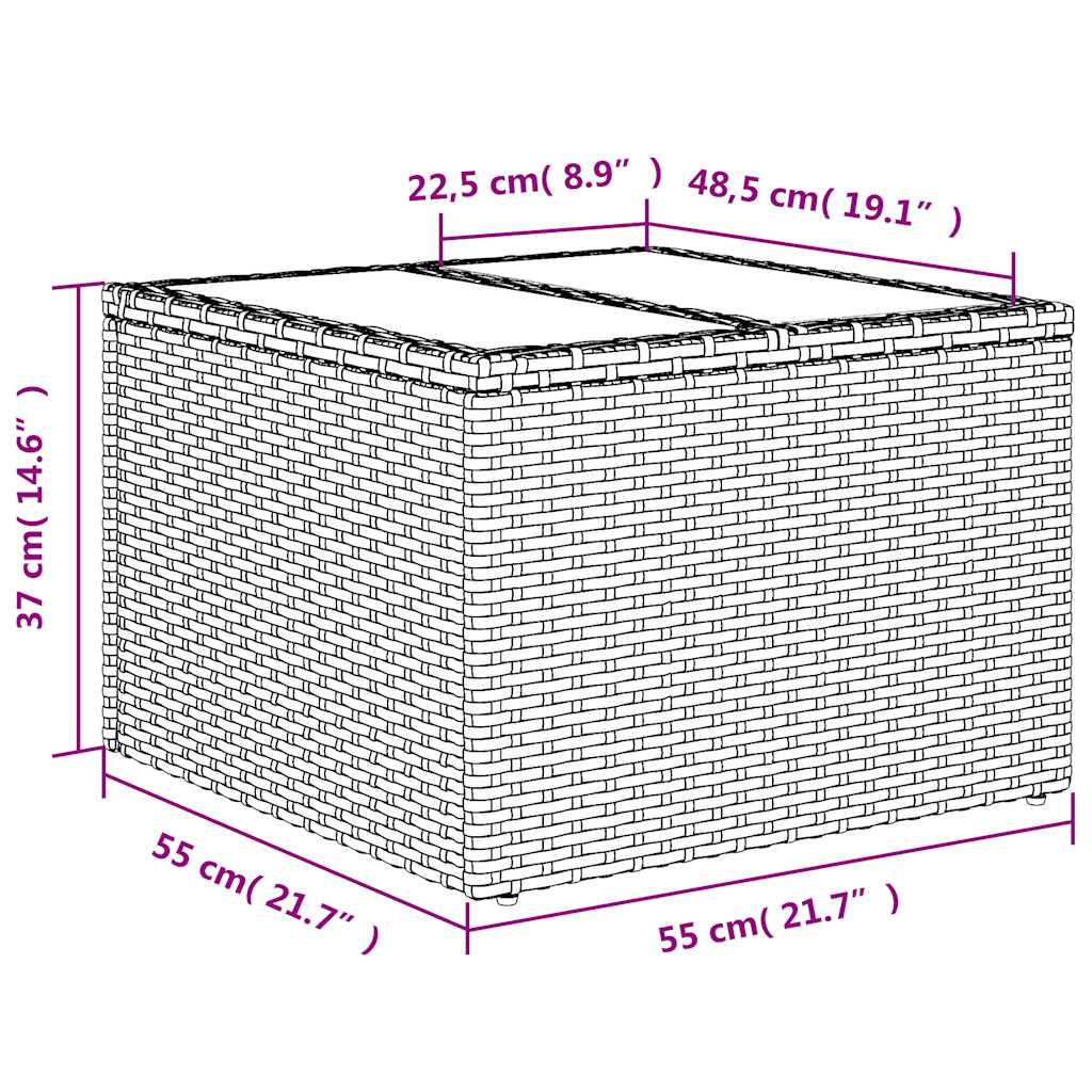 10-Tlg. Garten-Sofagarnitur Mit Kissen Schwarz Poly Rattan