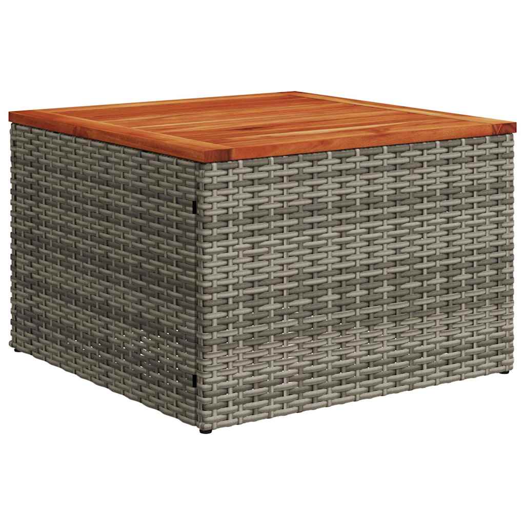 7-Tlg. Garten-Sofagarnitur Mit Kissen Poly Rattan