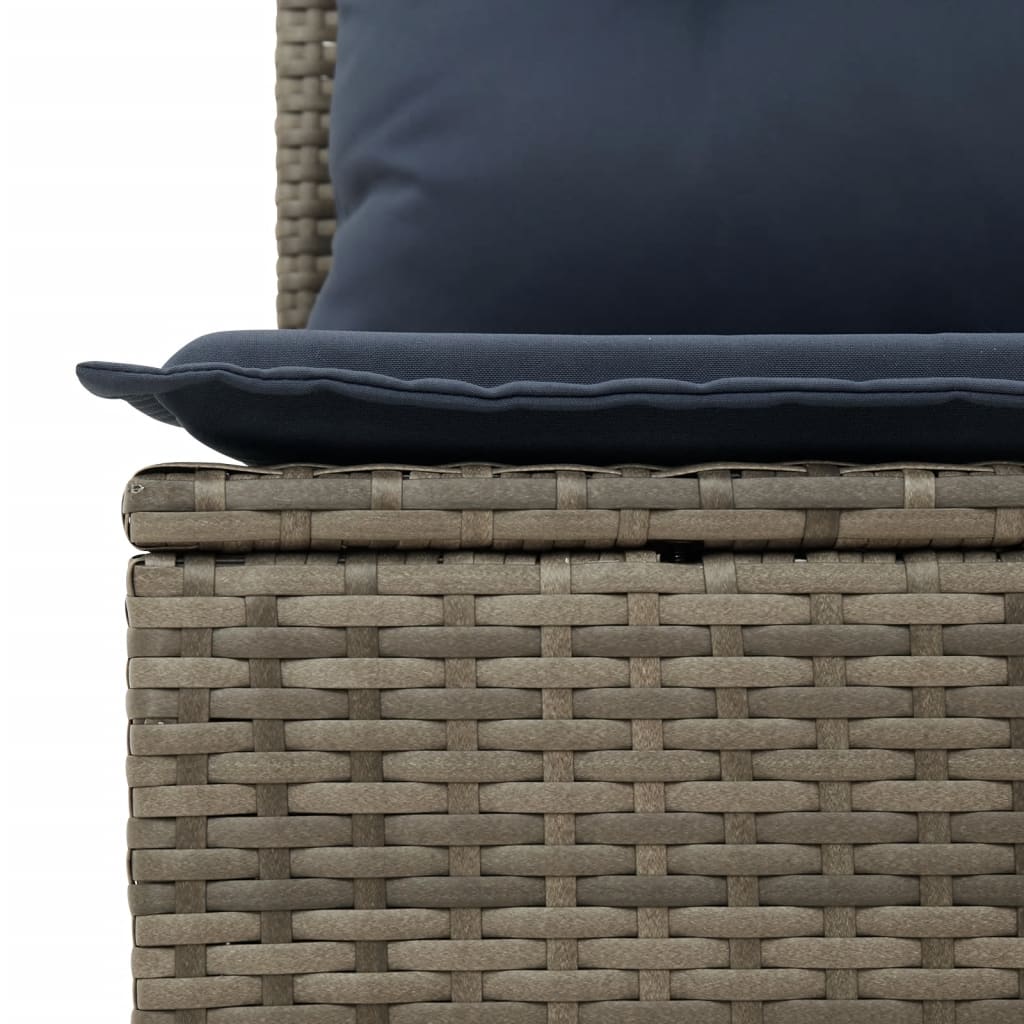 6-Tlg. Garten-Sofagarnitur Mit Kissen Poly Rattan