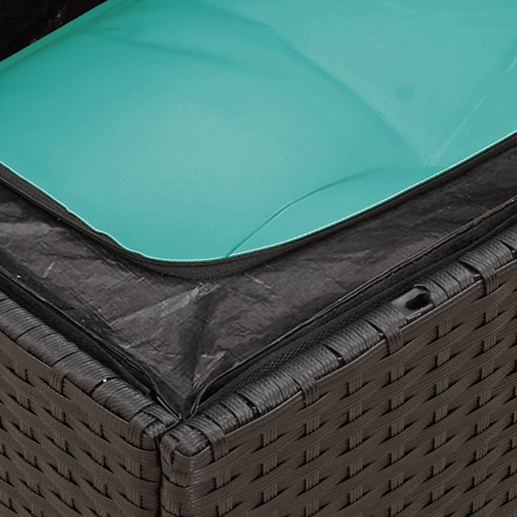 12-Tlg. Garten-Sofagarnitur Mit Kissen Poly Rattan