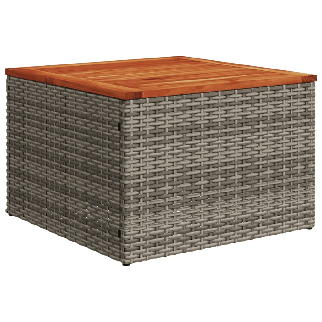 7-Tlg. Garten-Sofagarnitur Mit Kissen Poly Rattan