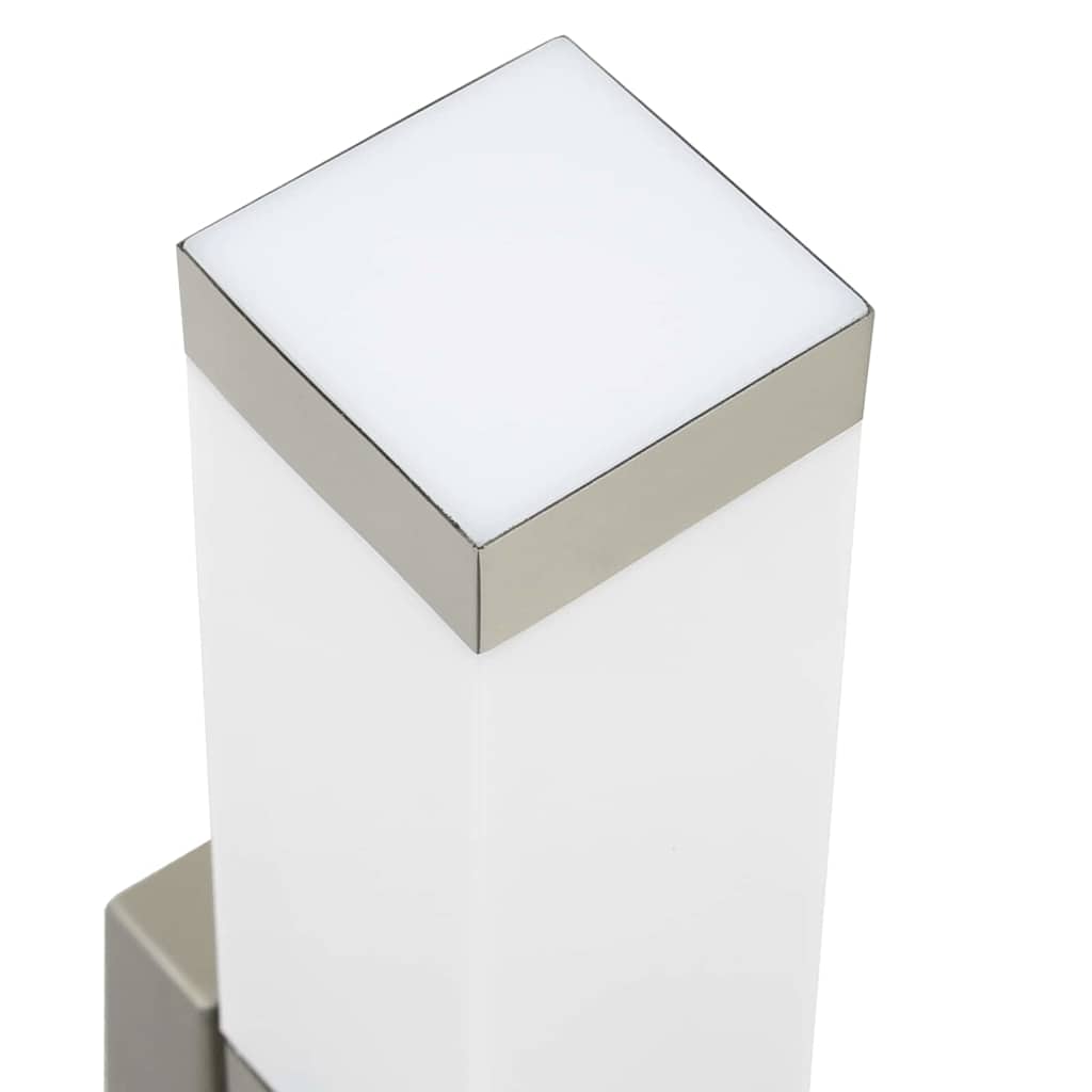 Außenwandleuchte Silber 10,5 X 6 X 33 Cm Und Plastik