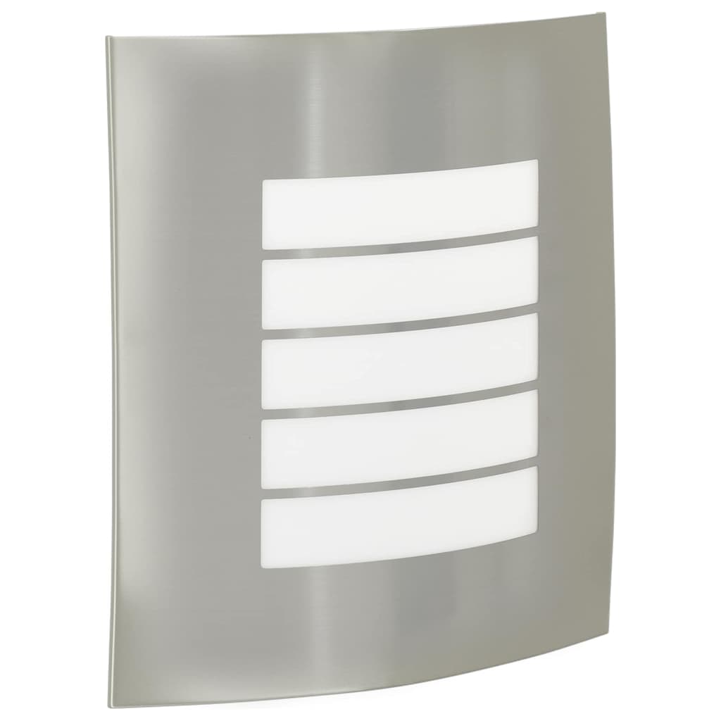 Außenwandleuchte Silber 23,5 X 9 X 26 Cm Und Plastik