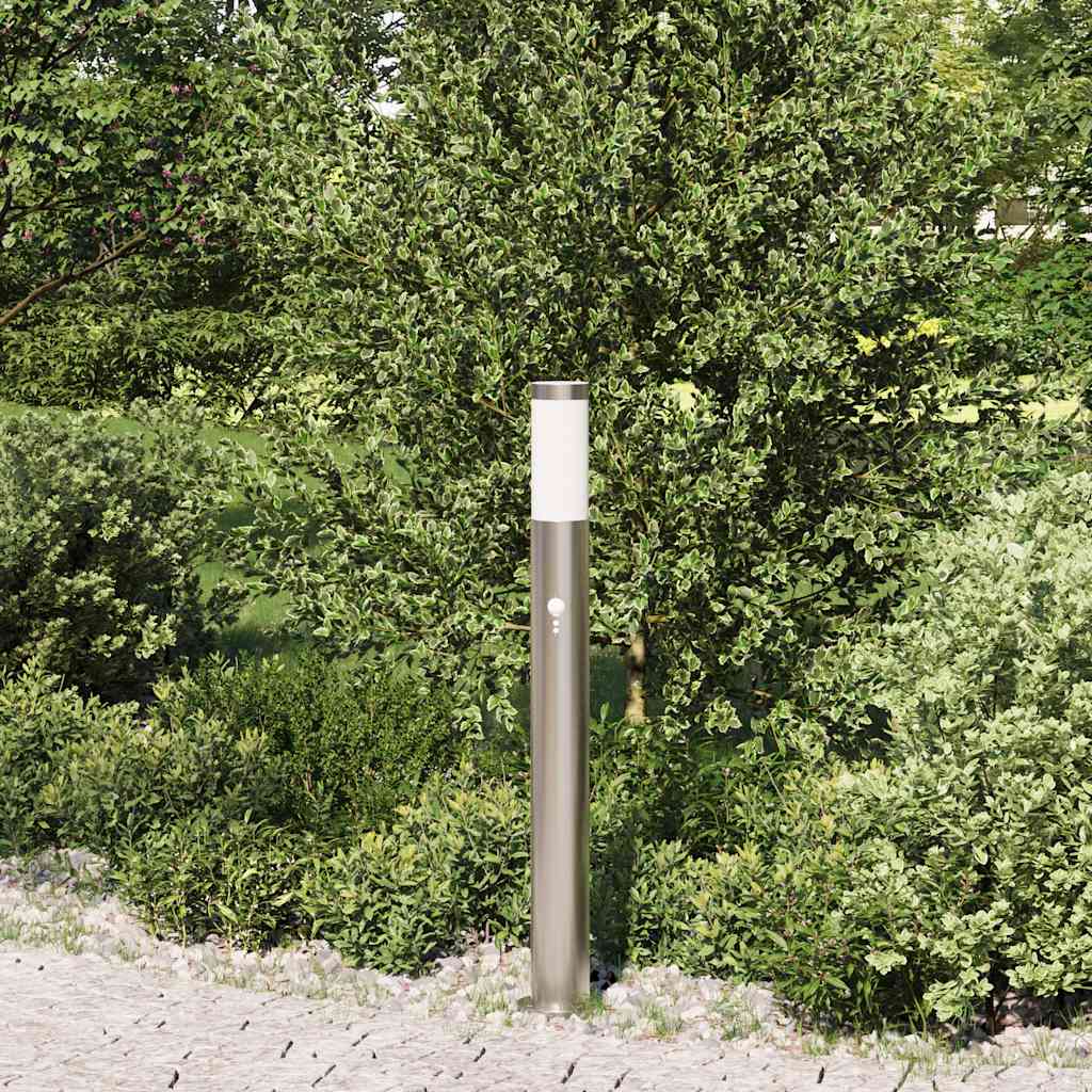 Pollerleuchte Mit Sensor 80 Cm Edelstahl Ip44