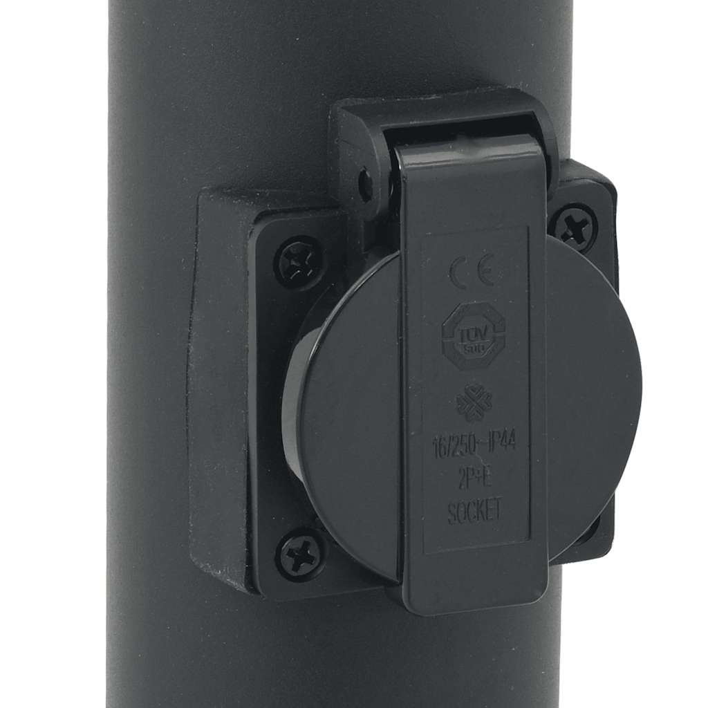 Pollerleuchten Mit Sensor&Steckdose 3Er 50 Cm Edelstahl Ip44