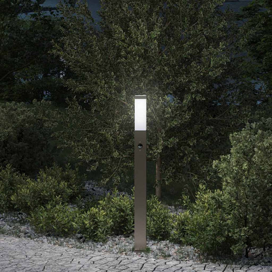 Pollerleuchte Mit Sensor 80 Cm Edelstahl Ip44