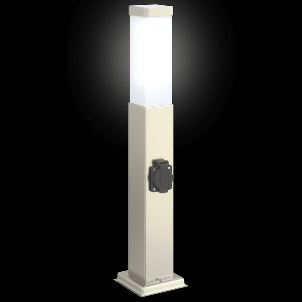 Pollerleuchten Mit Auslass 3 Stk. 50 Cm Edelstahl Ip44