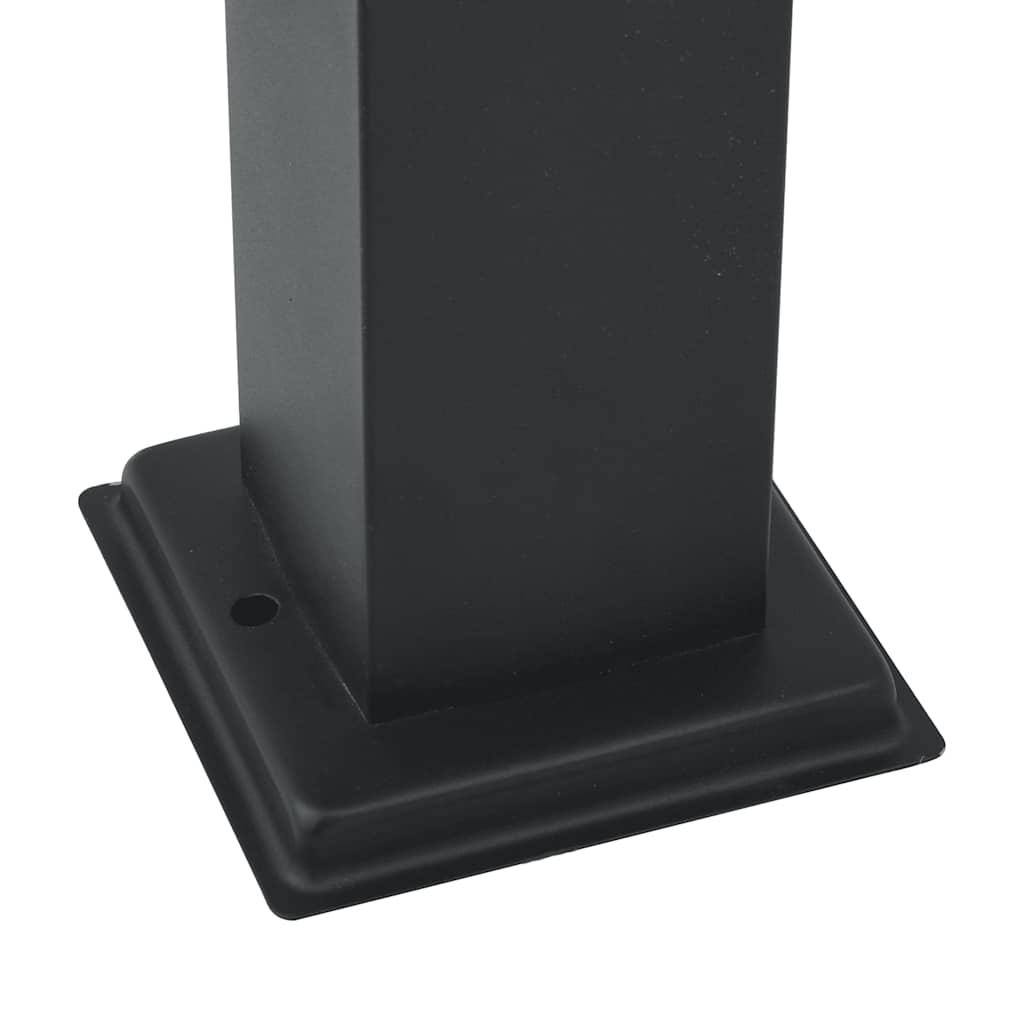 Pollerleuchte Mit Auslass 80 Cm Schwarz Ip44