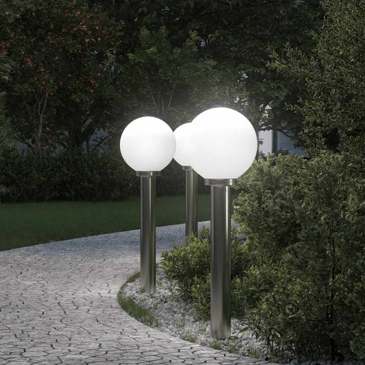 Pollerleuchten 3 Stück 80 Cm Edelstahl Ip44